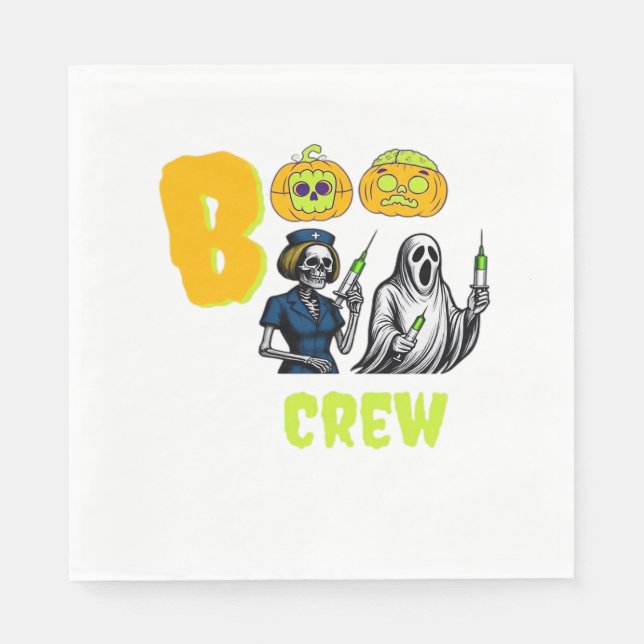 Boo Crew Classic T-Shirt Pappersservett (Framsidan)