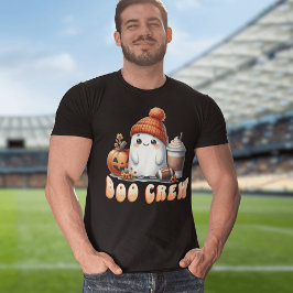 Boo Crew Cute Ghost Football Funny Halloween T Shirt