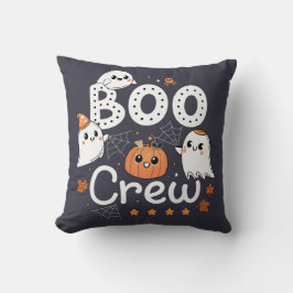 Boo Crew Cute Halloween Spöken och Pumpkin Kudde