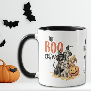 Boo Crew Cute Hundar Kids Halloween Mugg