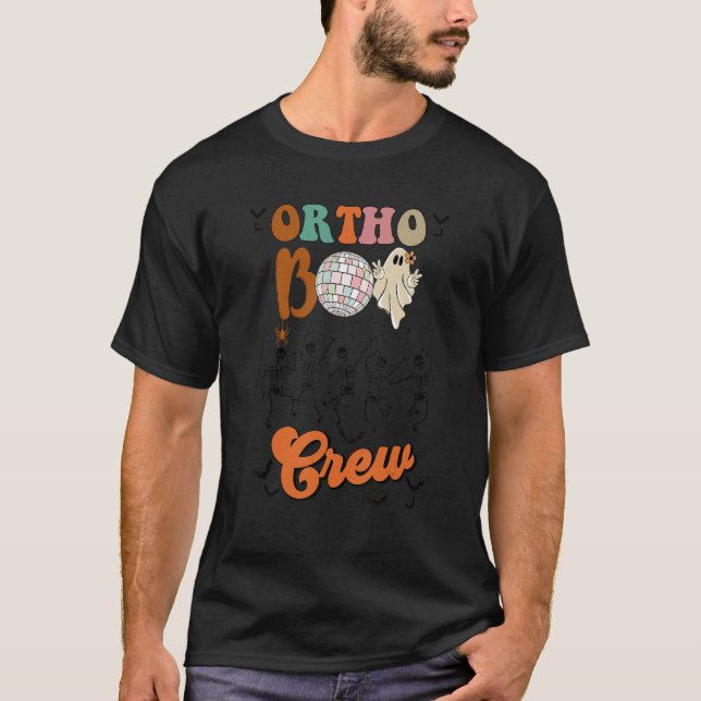 Boo Crew Dance Skeleton Dancing Ortho Orthopedic H T Shirt (Framsida)
