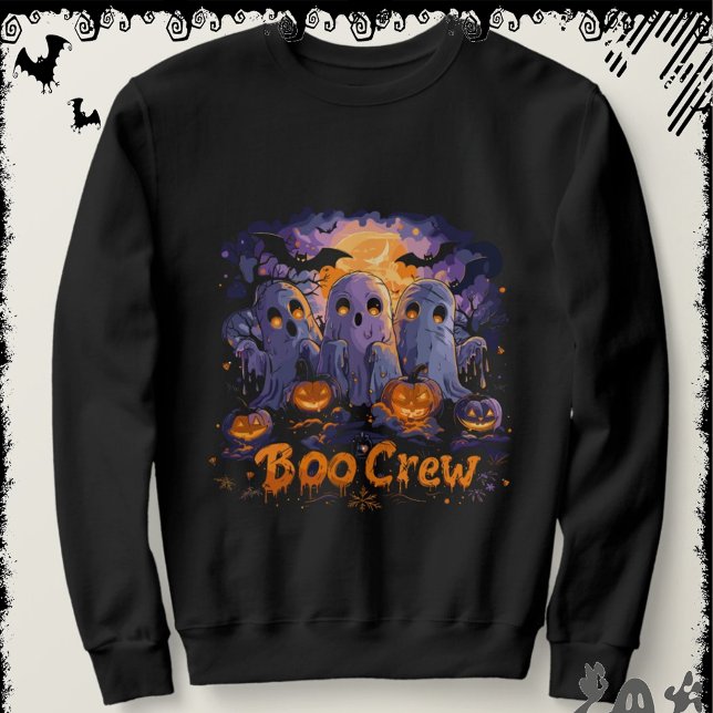 Boo Crew | ExDesigner | Halloween Lång Ärmad Tröja (Skapare uppladdad)