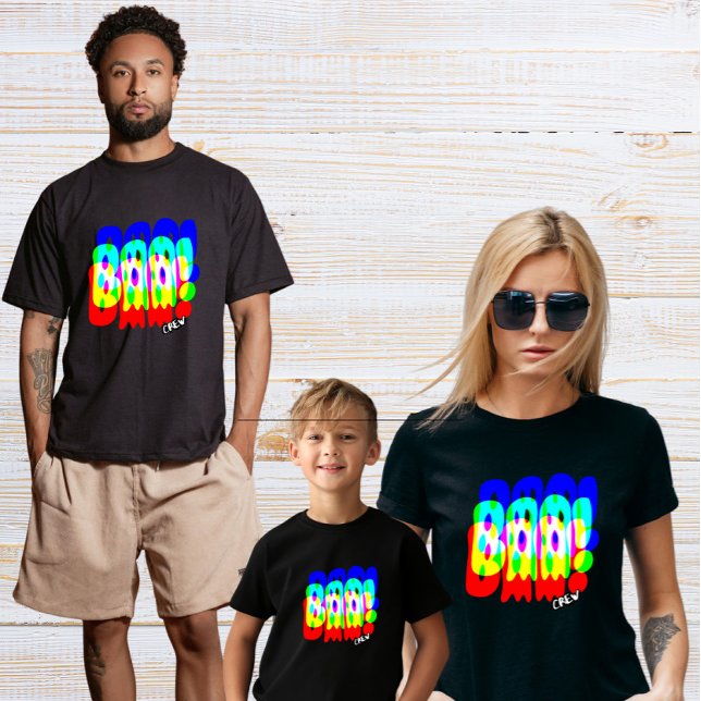 Boo Crew-familjen/team Trippy Psychedelic RGB T Shirt (Skapare uppladdad)