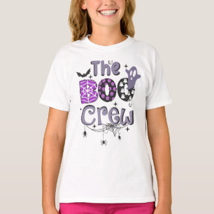 Boo Crew Family Ghost Spider Halloween Black T Shirt