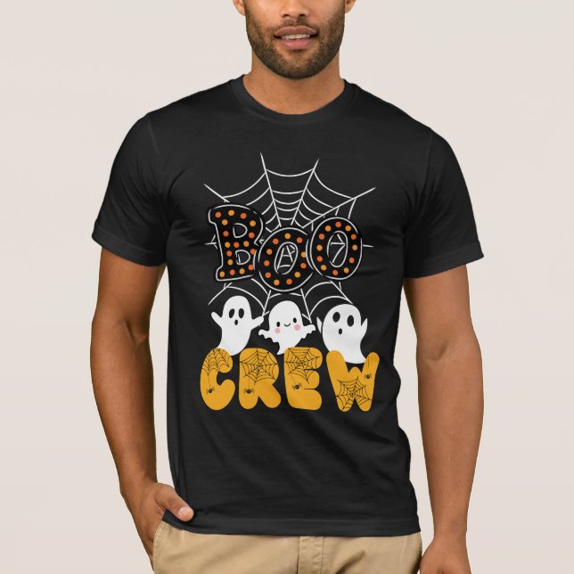 Boo Crew Family Matching Funny Halloween T Shirt (Framsida)