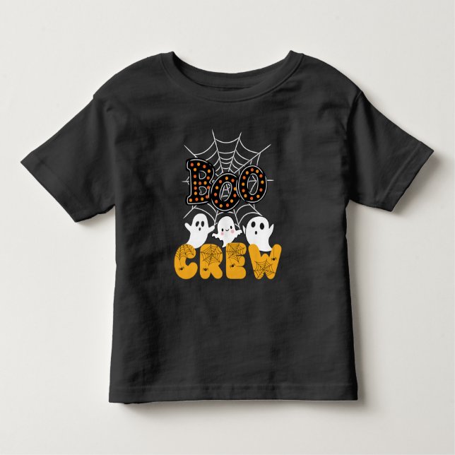 Boo Crew Family Matching Funny Halloween T Shirt (Framsida)