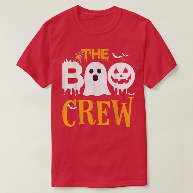 Boo Crew Family Matching Halloween Ghost Trick T Shirt (Design framsida)
