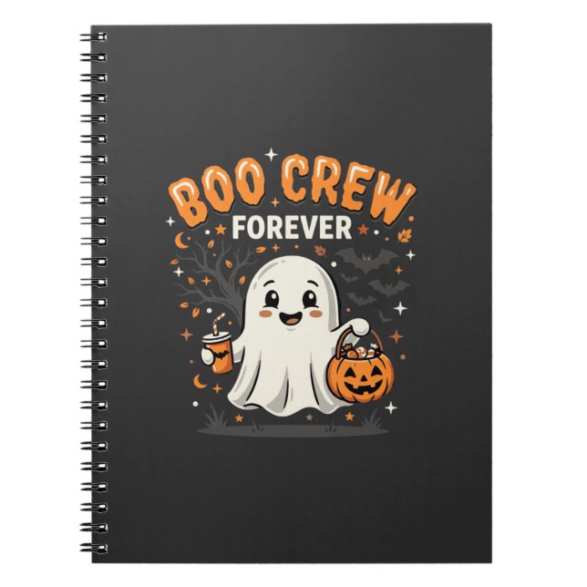 Boo Crew Forever Halloween-spökdesign_1 Anteckningsbok (Framsidan)