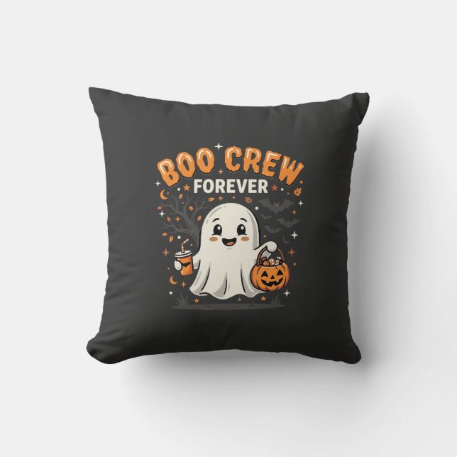 Boo Crew Forever Halloween-spökdesign_1 Kudde (Framsida)