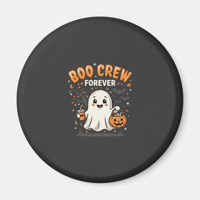 Boo Crew Forever Halloween-spökdesign_1 Magnet (Framsidan)