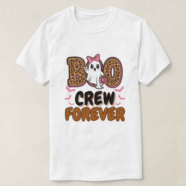 Boo Crew Forever - Matching Halloween Group T Shirt (Design framsida)
