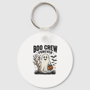 Boo Crew Forever Vintage Ghost Halloween T-shirt D Nyckelring