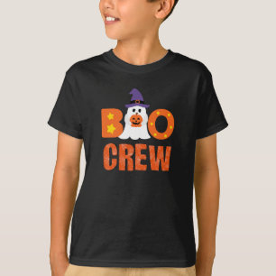 Boo Crew Funny Halloween Ghost Pumpkin Party T Shirt