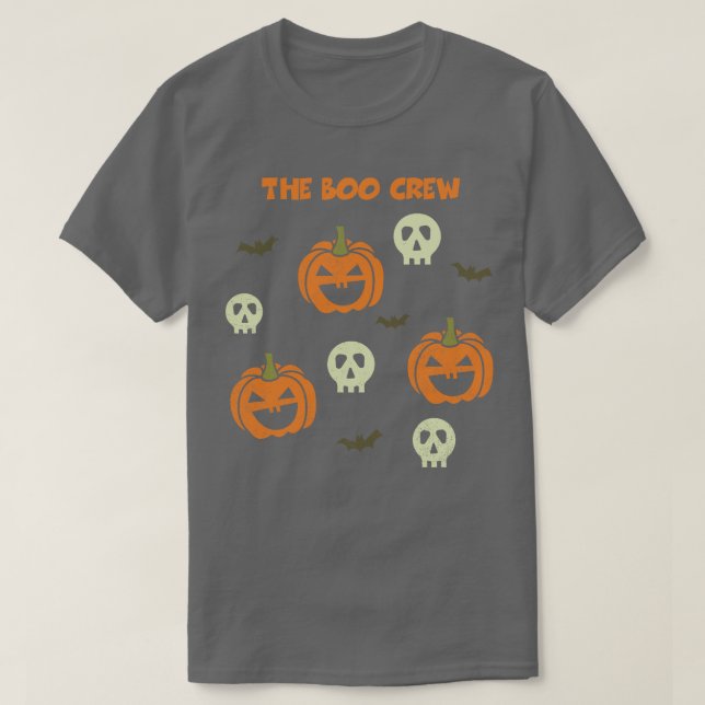 Boo Crew Funny Halloween Party Tee Scary Gift (Design framsida)
