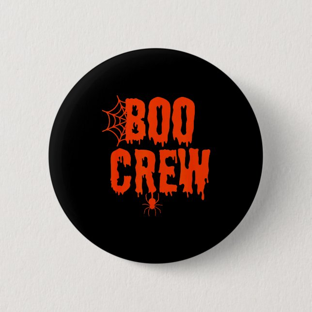 Boo Crew Funny Halloween Shirt For Group Costume F Knapp (Framsida)