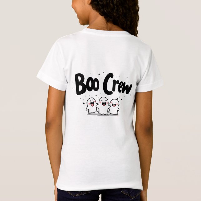 Boo Crew Ghost Design T Shirt (Baksida)