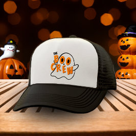 Boo Crew Ghost-familjen Halloween White & Black Keps