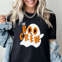 Boo Crew Ghost Family Halloween Black T Shirt