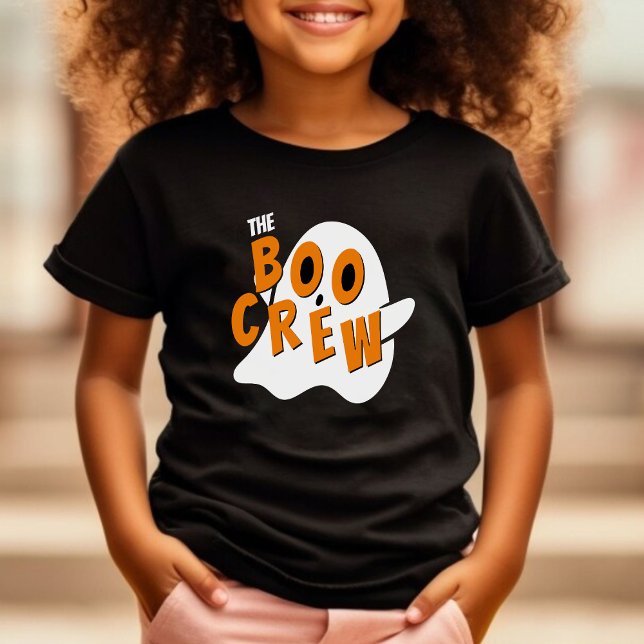 Boo Crew Ghost Family Halloween Black T Shirt (the boo crew ghost t-shirt)