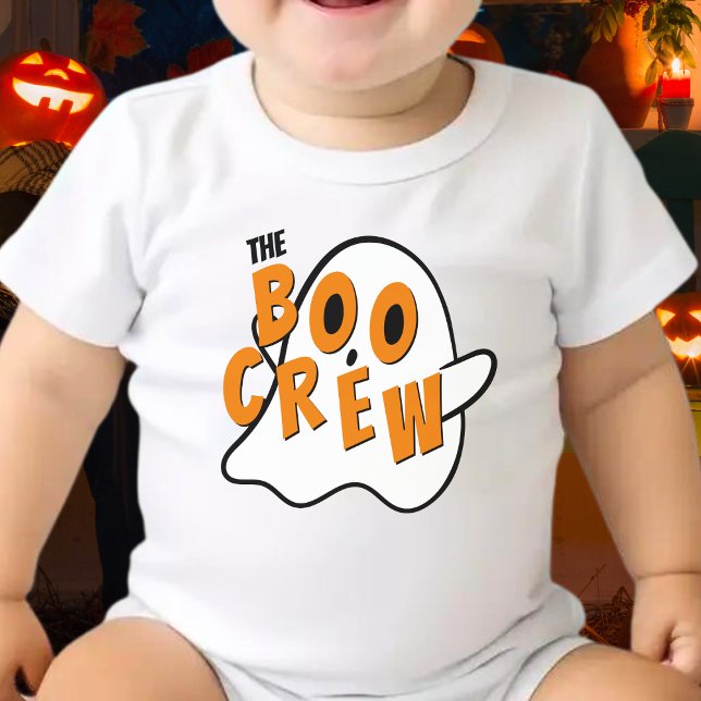 Boo Crew Ghost Family Halloween White T Shirt (the boo crew ghost Halloween baby bodysuit)