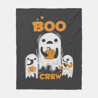 Boo Crew Ghost Halloween Flanellfilt Fleecefilt