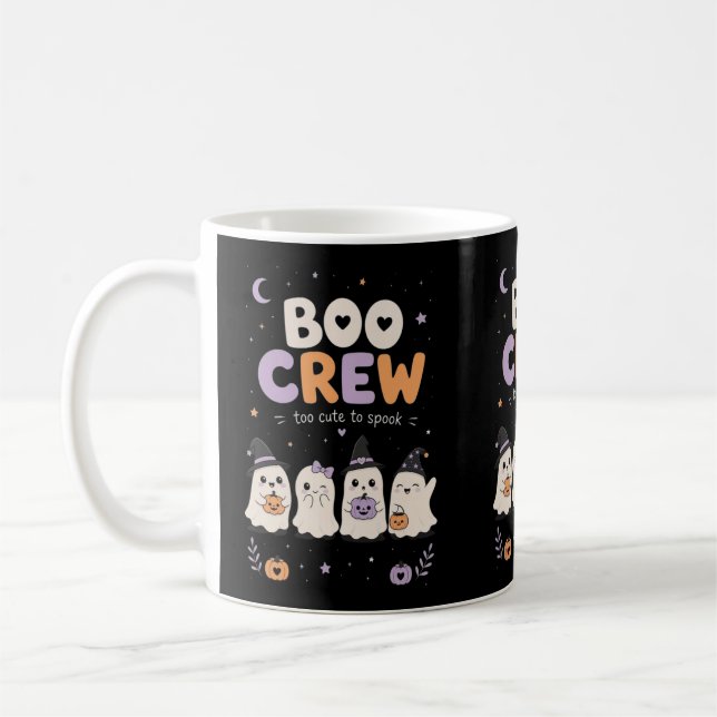 Boo Crew Ghost Halloween Kaffemugg (Vänster)