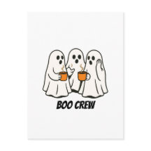 Boo Crew Ghost Kaffe Drickare Halloween Grafik
