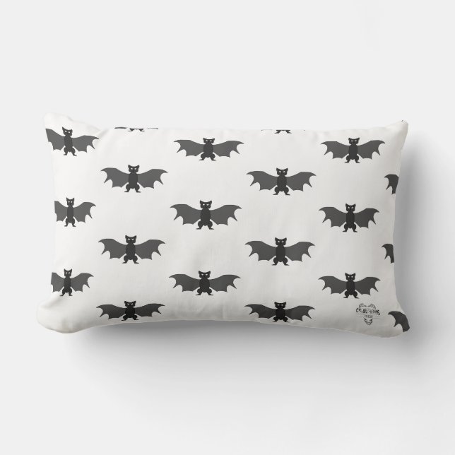 Boo Crew Gone Bat-ty Lumbar Throw Pillow Lumbarkudde (Framsida)