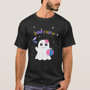 BOO CREW gullig, roligt Halloween-flickspöke med p T Shirt