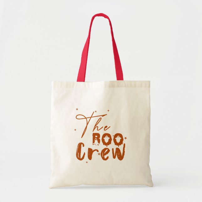 Boo Crew Halloween Boo Tote Bag Tygkasse (Framsidan)