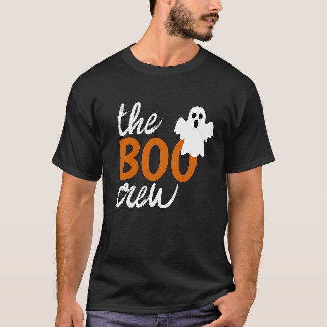 Boo Crew Halloween-familjen som matchar T Shirt (Framsida)