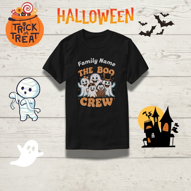 Boo Crew Halloween Family Ghost T-Shirt (Skapare uppladdad)