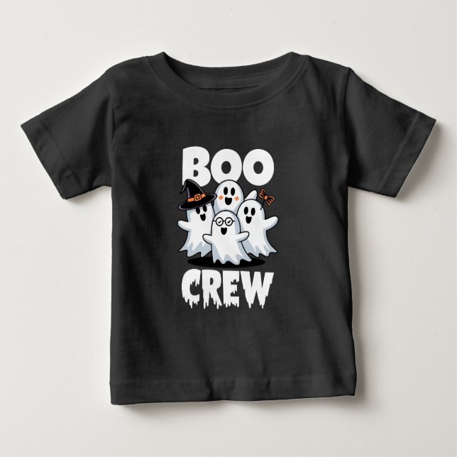 Boo Crew Halloween Family Matching T Shirt (Framsida)