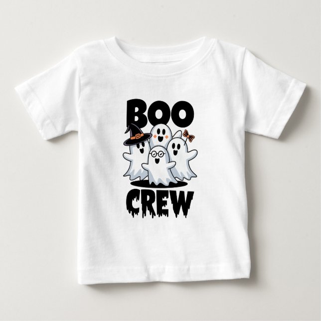Boo Crew Halloween Family Matching T Shirt (Framsida)
