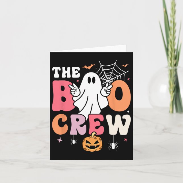 Boo Crew Halloween Ghost Bus eller godis Squad Kort (Framsida)