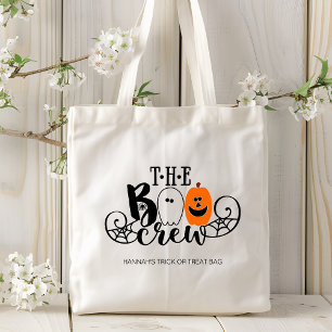 Boo Crew Halloween Ghost Pumpkin-Personligen Tygkasse