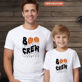 Boo Crew Halloween Matching Family Boys T Shirt