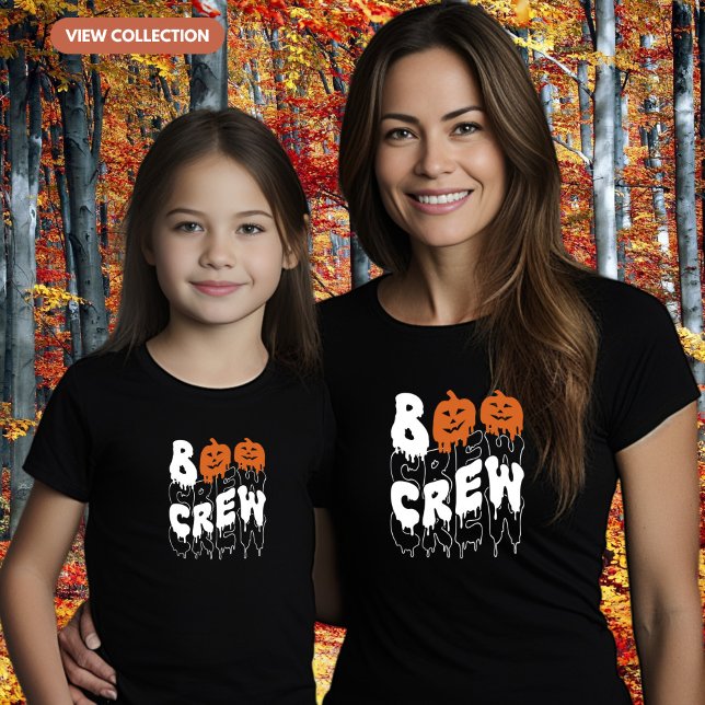 Boo Crew Halloween Matching Family Girls T Shirt (Skapare uppladdad)