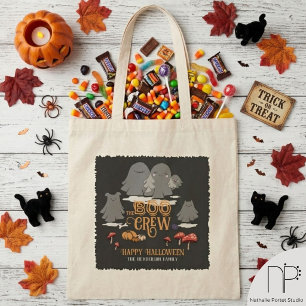 Boo Crew Halloween Personligt Familjenamn Tygkasse