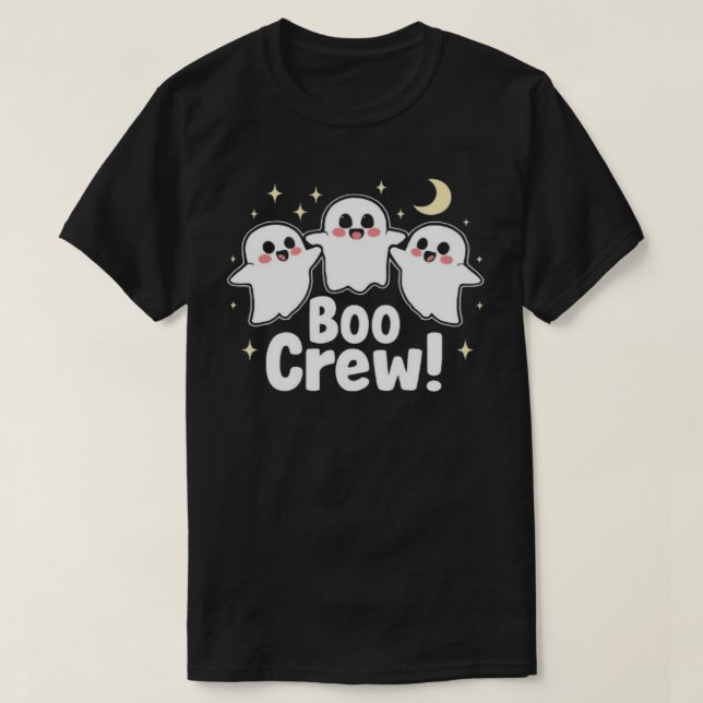 Boo Crew Halloween Shirt T (Design framsida)