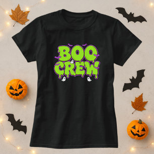 BOO CREW Halloween Slime Ghost Fladdermus Hallowee T Shirt