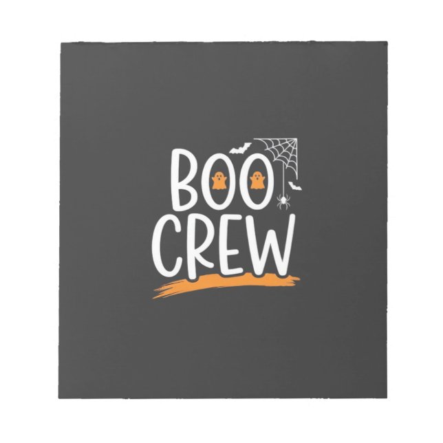 Boo Crew Halloween-spökdesign_1 Anteckningsblock (Framsida)