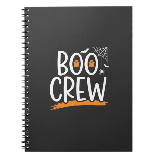 Boo Crew Halloween-spökdesign_1 Anteckningsbok (Framsidan)