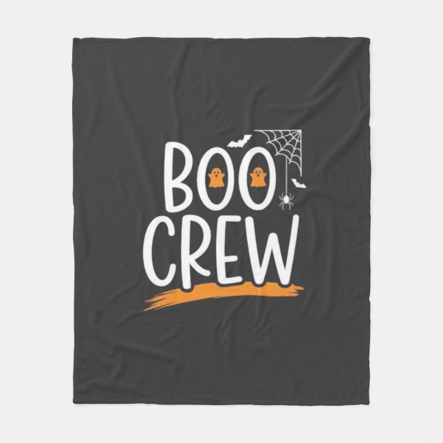 Boo Crew Halloween-spökdesign_1 Fleecefilt (Framsidan)