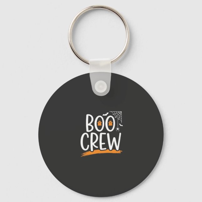 Boo Crew Halloween-spökdesign_1 Nyckelring (Framsida)