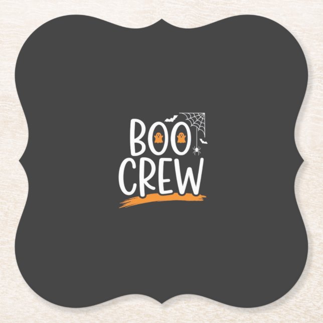 Boo Crew Halloween-spökdesign_1 Underlägg Papper (Framsida)