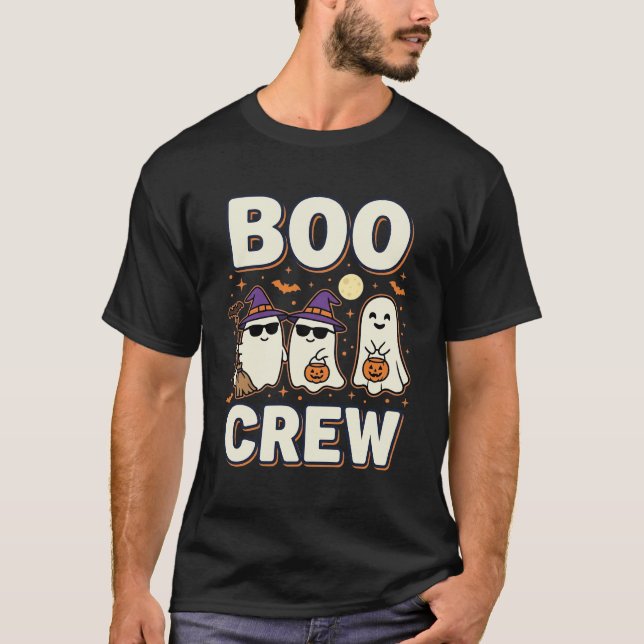 Boo Crew Halloween-spöken Vector Design_1 T Shirt (Framsida)