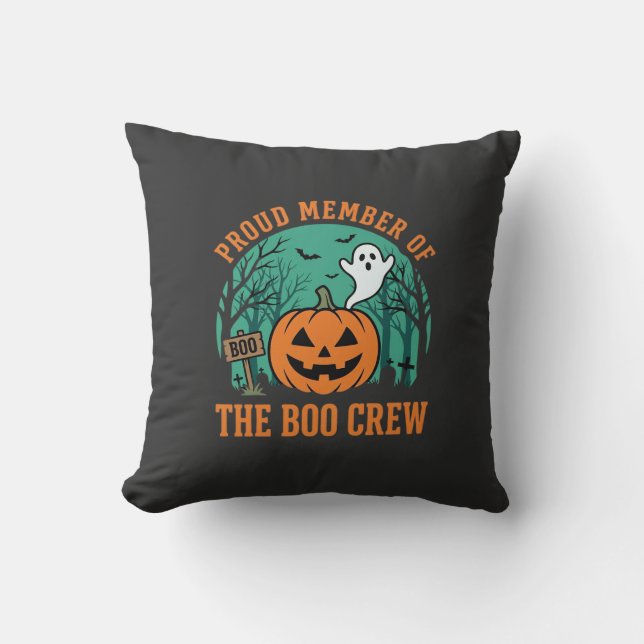 Boo Crew Halloween-spökpumpa design_1 Kudde (Framsida)