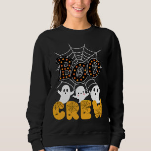 Boo Crew Halloween Sweatshirt med Cute Spöken T Shirt
