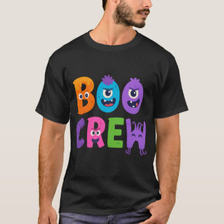 Boo Crew Halloween T-Shirt - Cute Monster Brev